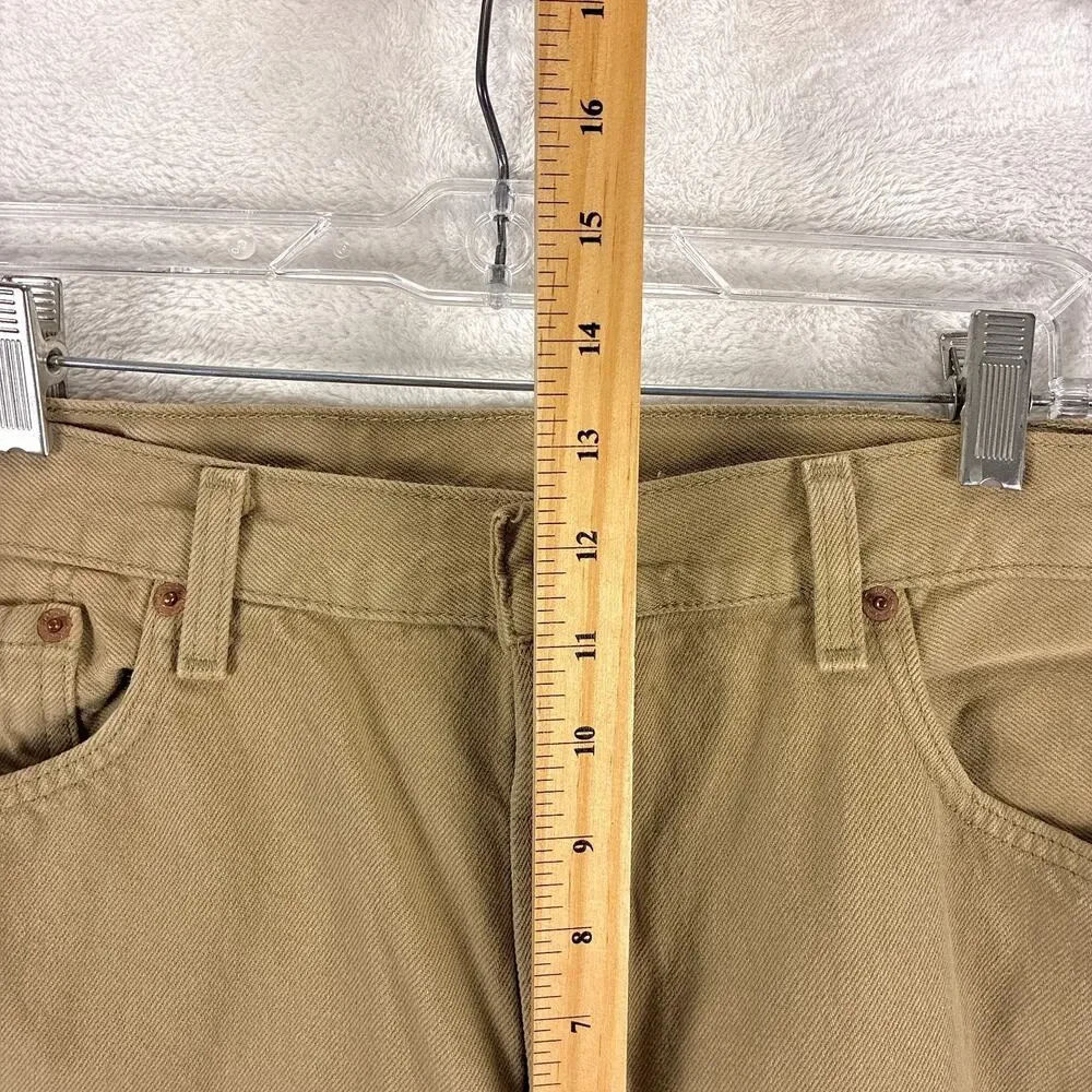 VTG Levis 501 Jeans Men 38x30 (36x30) Beige Button Fly 90s Made in USA 0612